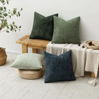MIULEE Pack of 4 Couch Throw Pillow Covers 18x18 Inch Green Forest Soft - Image 4