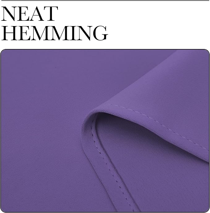 NICETOWN Window Curtains for Bedroom, Lilac Purple, 2 Panels, W42 x L48 -Inch - Image 6
