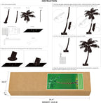 Lightshare 7 Feet Palm Tree 152LED Lights Artificial Fake Tree Decoration for Tiki Bar Outside Patio Porch Pool Christmas Nativity