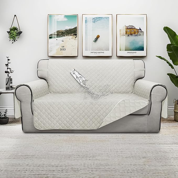 ISSUNTEX Double Protection 100% Waterproof Loveseat Sofa Covers - Image 2
