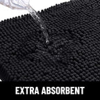 Smiry Dog Door Mat for Muddy Paws, Absorbent Dirt Trapper Non Slip Quick Dry - Image 5