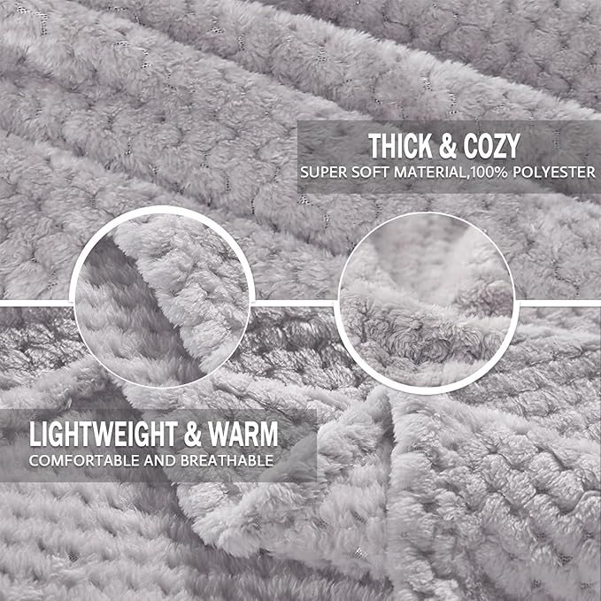 Exclusivo Mezcla Fleece Bed Blanket King Size, Super Soft and Warm Blankets - Image 6