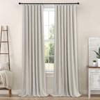 Blackout Linen Curtains 96 Inches Long - Image 8
