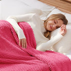 Whale Flotilla Twin Size Fuzzy Fleece Blanket - Image 2
