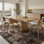 Ompaa Living Room Rug 5x7 Brown Area Rug Machine Washable Boho Coffee Rug Non - Image 3