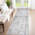 XLUEZ 2x7 Runner Rug for Hallway, Washable Modern Abstract Runner Rugs Neutral by XLUEZ
