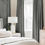 MIULEE Linen Texture Curtains for Bedroom Solid 100% Blackout Thermal Insulated - Image 2