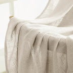 MIULEE Cream Linen Curtains 96 Inches Long 2 Panels - Image 6