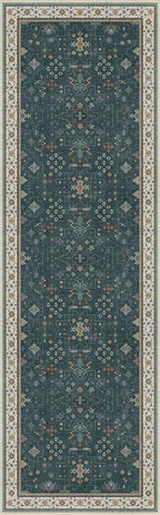 Dark Green Washable Kitchen Runner Rug, Stain Resistant Rugs - Image 8