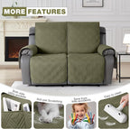 TAOCOCO 100% Waterproof Loveseat Recliner Covers 2 Seater, Split Loveseat Covers - Image 6