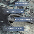 Washable Area Rugs 6ft Non-Slip Modern Abstract Soft - Image 6