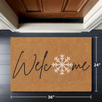 Barnyard Designs Natural Coco Coir Christmas Doormat - Image 3