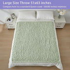 Bigacogo Chunky Knit Throw Blanket - Image 5