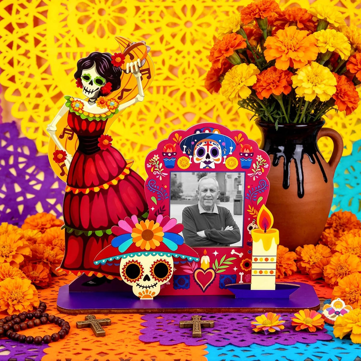 Dia De Los Muertos Decorations Picture Frames Day of the Dead Altar Ofrenda