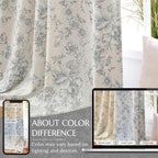 jinchan Blackout Floral Curtains - Image 6