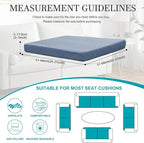 14Pcs Stretch Patio Cushion Covers, Outdoor Couch Covers Replacement, Outdoor - Image 2