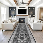Washable 4x12 Hallway Runner Rug: Vintage Soft Carpet - Image 7