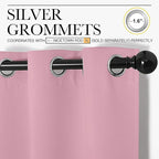 NICETOWN Bedroom Curtain Panels Blackout Draperies, Thermal Insulated Solid - Image 2