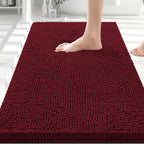 Smiry Bathroom Rugs 30X20, Luxury Chenille Extra Soft Absorbent Bath Mat