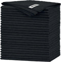 FIXSMITH Black Microfiber Cleaning Cloth -Pack of 24, Highly Absorbent Cleaning Rags, 16"X12" All Purpose Cleaning Towels for Housekeeping, Kitchen, Car, Lint Free and Reusable Microfiber Towels