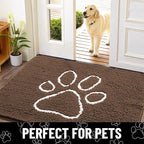 Smiry Dog Door Mat for Muddy Paws, Absorbent Dirt Trapper Non Slip Quick Dry - Image 7