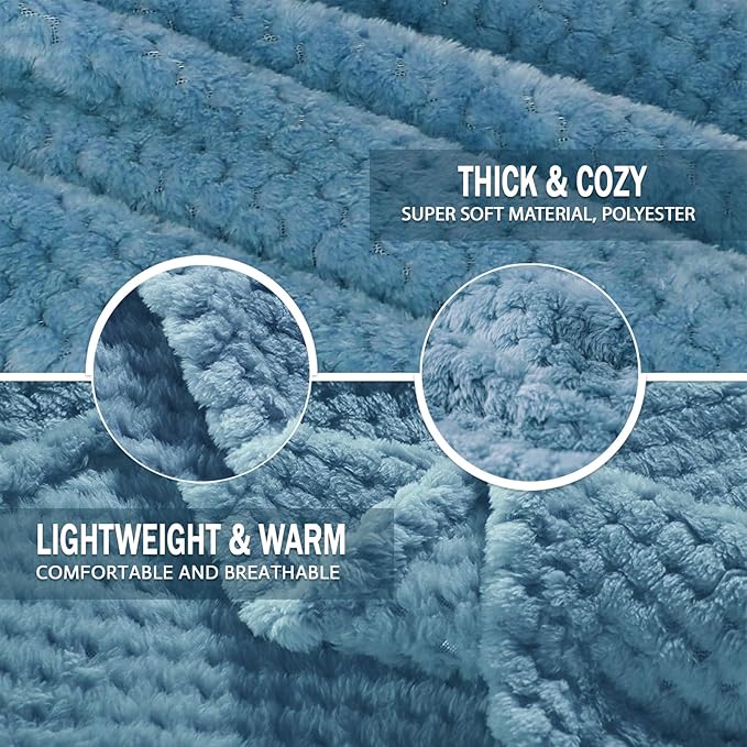 Exclusivo Mezcla Fleece Bed Blanket Queen Size, Super Soft and Warm Blankets - Image 6