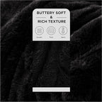 Bedsure GentleSoft Fluffy Black Throw Blanket Gifts - Image 2