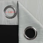 Estelar Textiler Navy Blue and Sage Green Ombre Blackout Curtains - Image 7