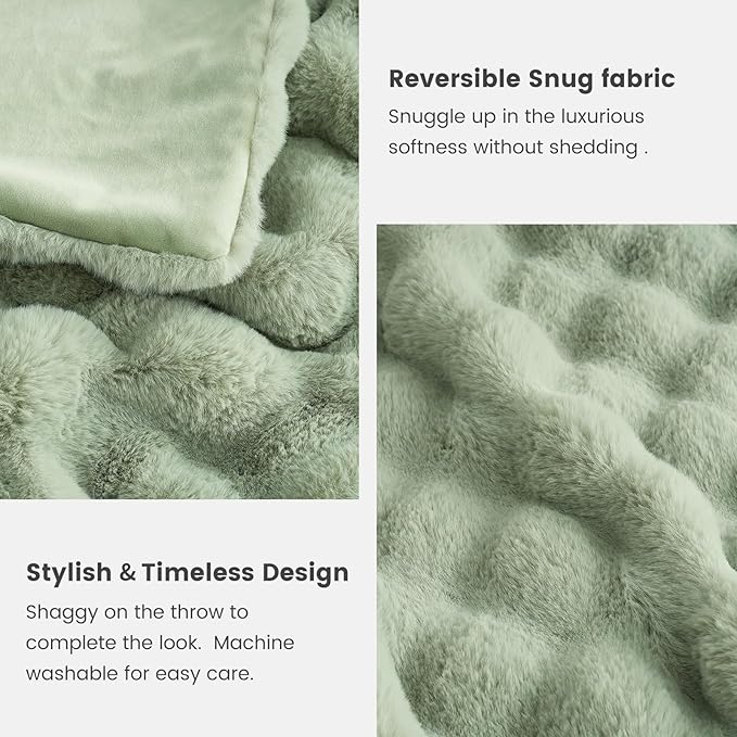 Cozy Bliss Faux Fur Throw Blanket - Image 5