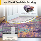 Washable Area Rugs 4'x6' Non-Slip Modern Abstract Soft - Image 7