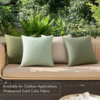 MIULEE Pack of 4 Decorative Throw Pillow Covers Linen Waterproof Pillow Covers - Image 2