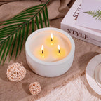 Viyffo 20oz Large White Fall Scented Candle for Women - Vanilla Dreamscape, 3 Wick Non Toxic Soy Candle, Matte Ceramic Jar, Luxury Home Fragrance, Elegant Room Decor & Premium Gift