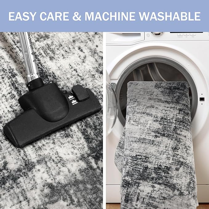IOHOUZE Abstract Runner Rug 3x16 Ft Long Washable Runners - Image 3