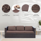 8Pcs Stretch Patio Cushion Covers, Outdoor Couch Covers Replacement, Outdoor - Image 3