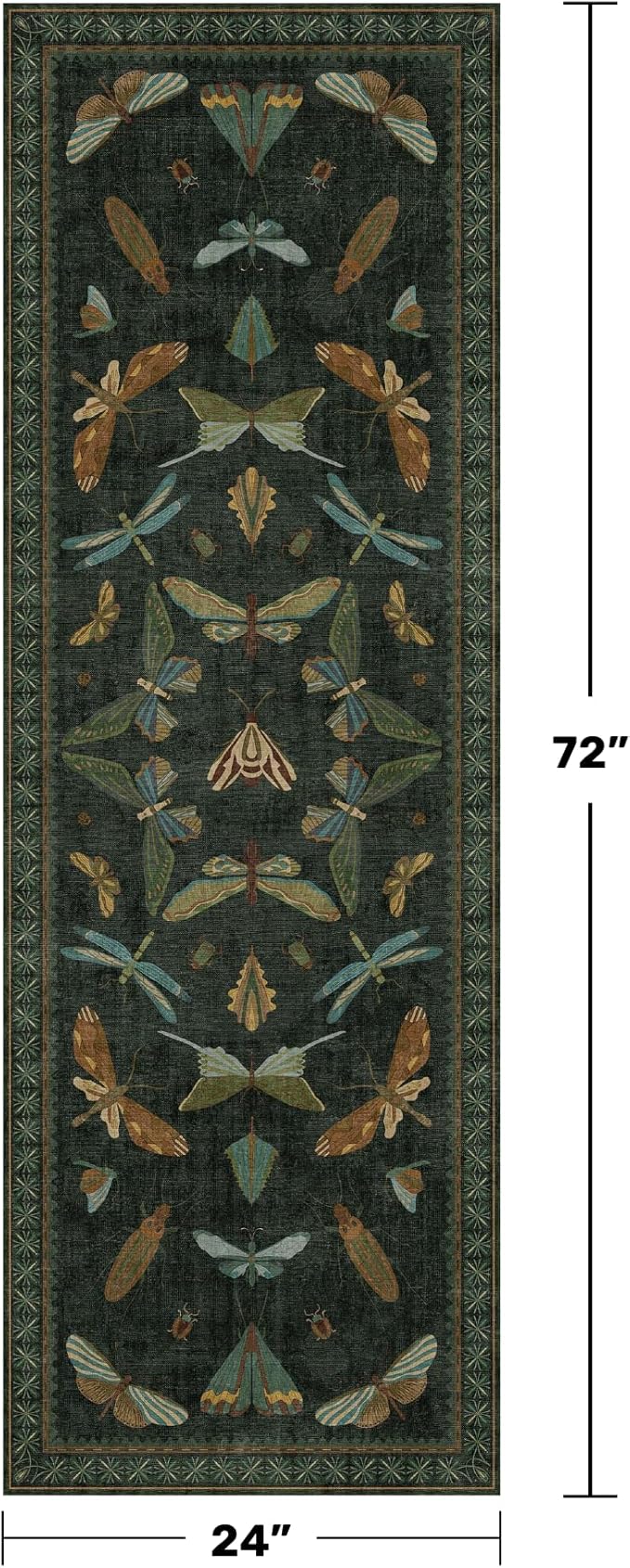 Hazo Haus Washable Insect 2x6 Runner Rug - Image 2