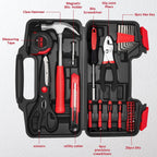 39-Piece Home Tool Set with Compact Case for Repairs and DIY