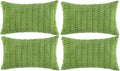 Fancy Homi 4 Packs Boho Lime Green Decorative Throw Pillow Covers 12x20 Inch by Fancy+Homi