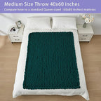 Bigacogo Chunky Knit Throw Blanket - Image 5