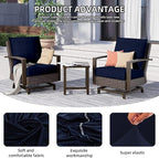 8Pcs Outdoor Cushion Covers, Patio Cushion Covers, Stretch Elastic Slipcovers - Image 4