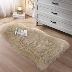 Small Faux Fur Sheepskin Rug 2x4 ft Ultra Soft Chair Sofa Cover Seat Pad - Image 3