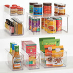iDesign Stackable Storage Bin with Handles, Clear