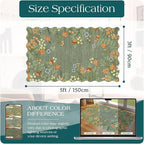 Sage Green Floral Entry Rug - Image 6