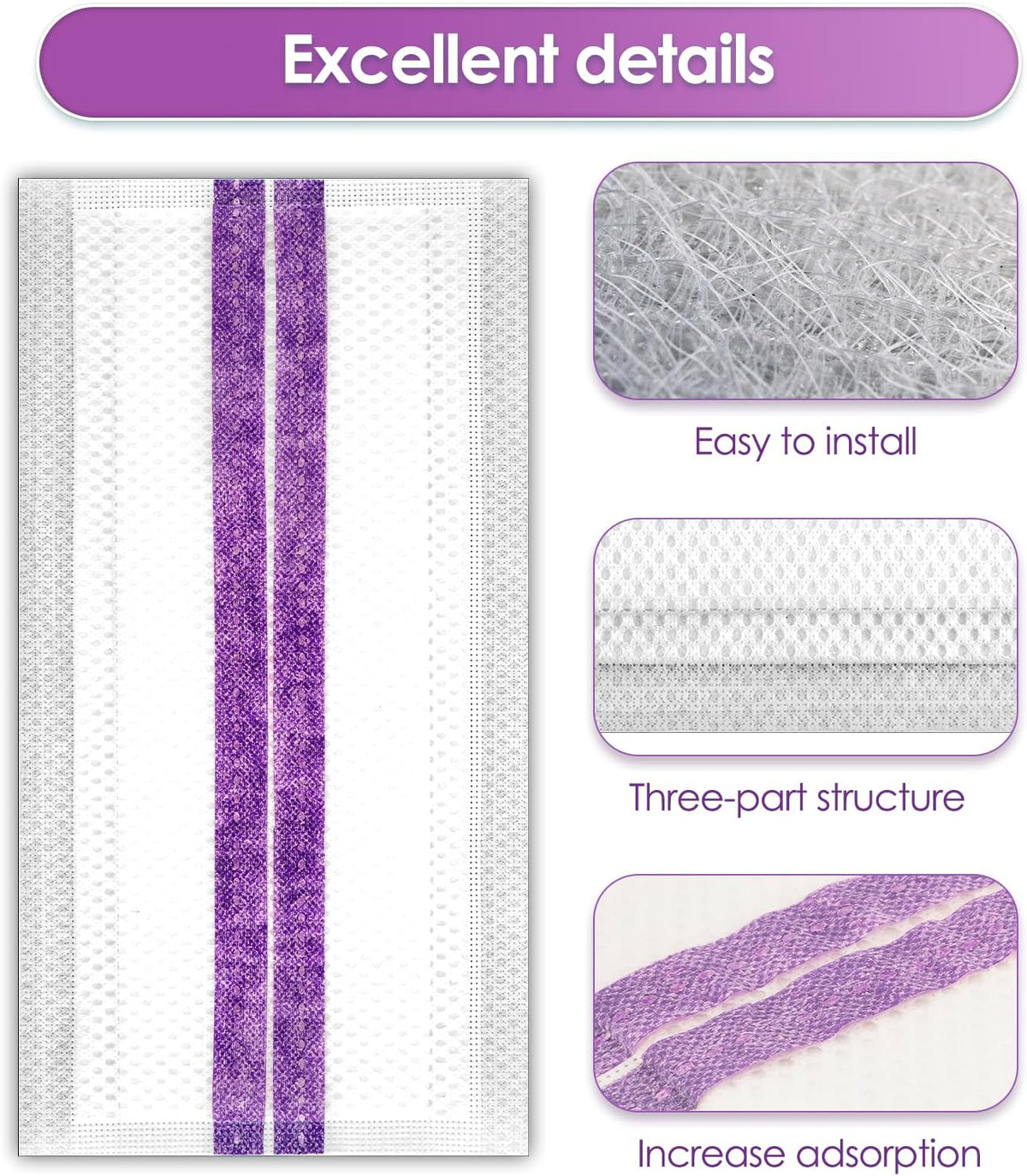 (25 Pack) Mop Pad Refill Compatible with Swiffer WetJet Mop, Disposable Multi Surface Wet Jet Hardwood Floor Cleaner Spray Mop Pads Refills, Mop Cloth