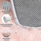 ONASAR Pink Runner Rugs for Bedroom Living Room, 2x6 Bedside Hallway Fluffy - Image 4