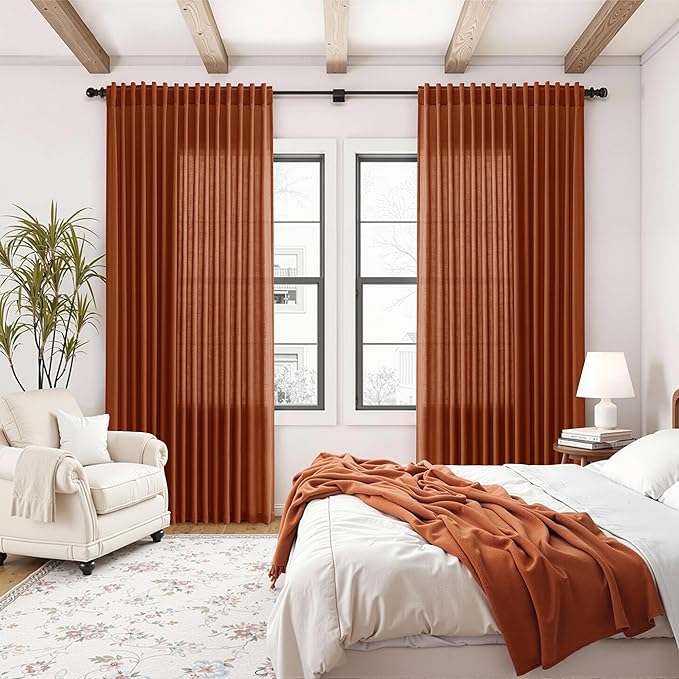 Nanspring Extra Wide Linen Curtains - Image 8