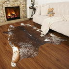 AROGAN Western Decor Faux Fur Cowhide Rug, 4.6×5.2 Feet Premium Animal Skin Cow - Image 8