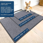 OLANLY Front Door Mat Indoor Outdoor Entrance, Waterproof Heavy Duty Doormat - Image 2