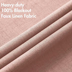 MIULEE 100% Blackout Linen Curtains - Image 5