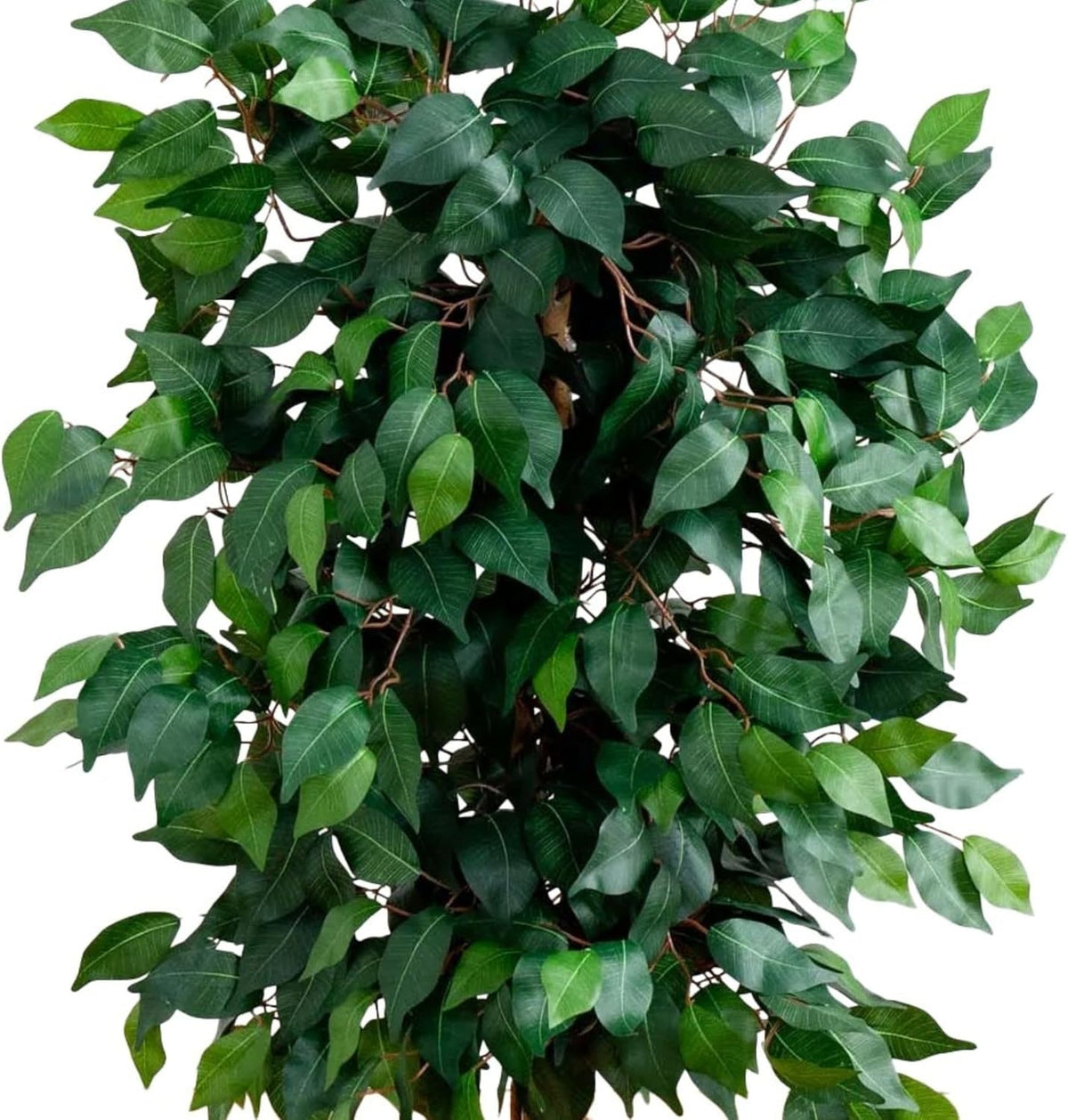 Nearly Natural 4 ft Artificial Triple Trunk Ficus Tree with Pot