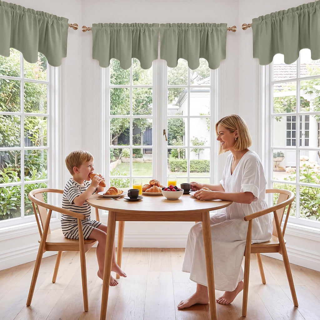 NICETOWN Curtain Valances Privacy Protection Blackout Window Valance